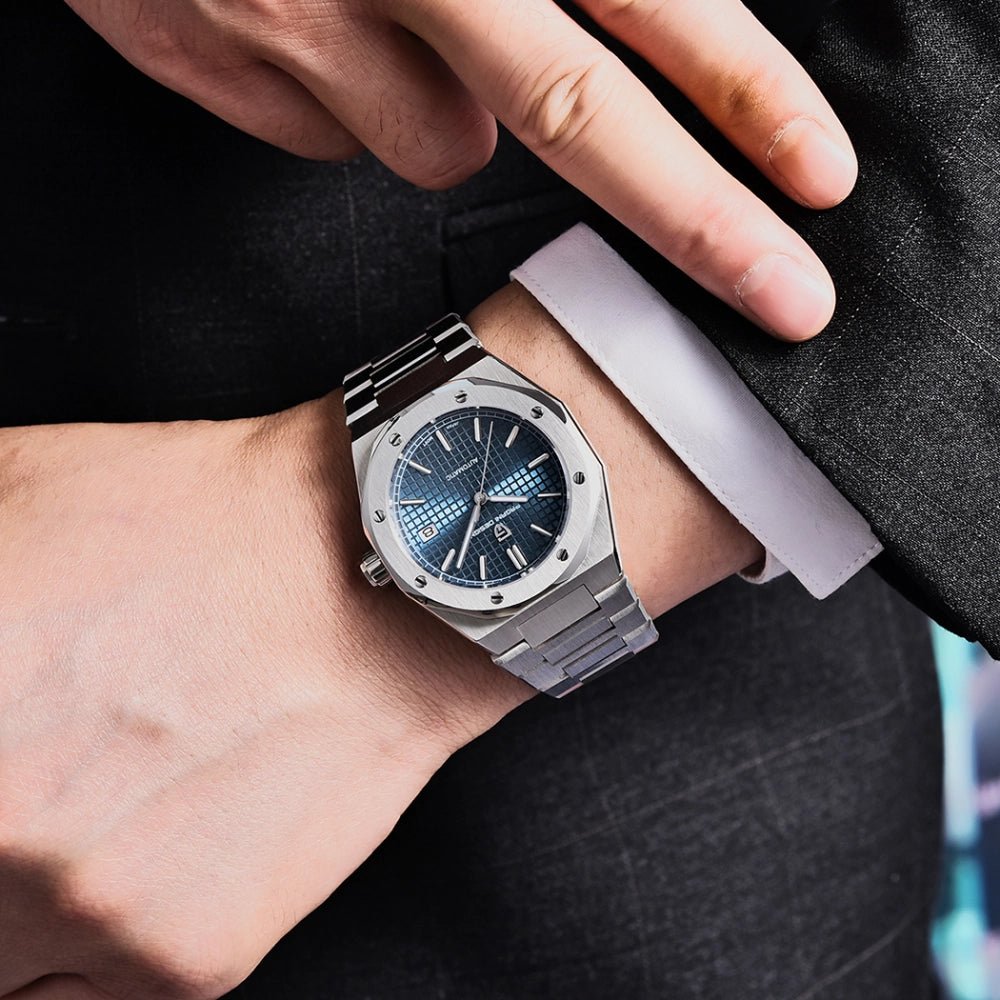 Pagani Design-Pagani Design PD-1673 Automatic Blue Dial Stainless Steel Bracelet Men's Watch-Wristbear-2