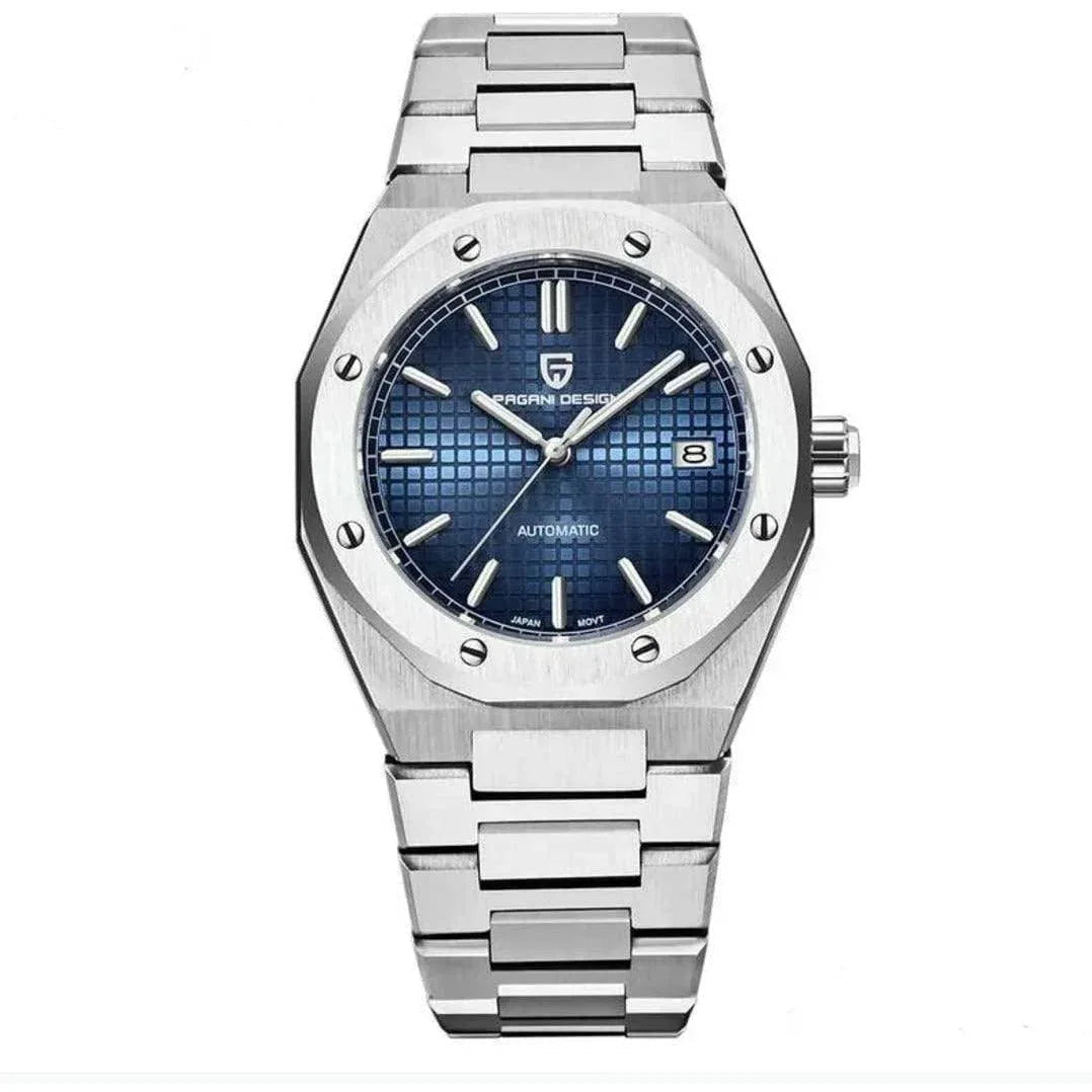 Pagani Design PD-1673 blue dial on integrated stainless-steel bracelet — image 1