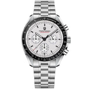 Pagani Design-Pagani Design PD-1701 Chronograph Quartz White Dial Stainless Steel Men's Watch-Wristbear-1