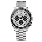 Pagani Design-Pagani Design PD-1701 Quartz Chronograph Metallic White Dial Stainless Steel Men's Watch-Wristbear-1