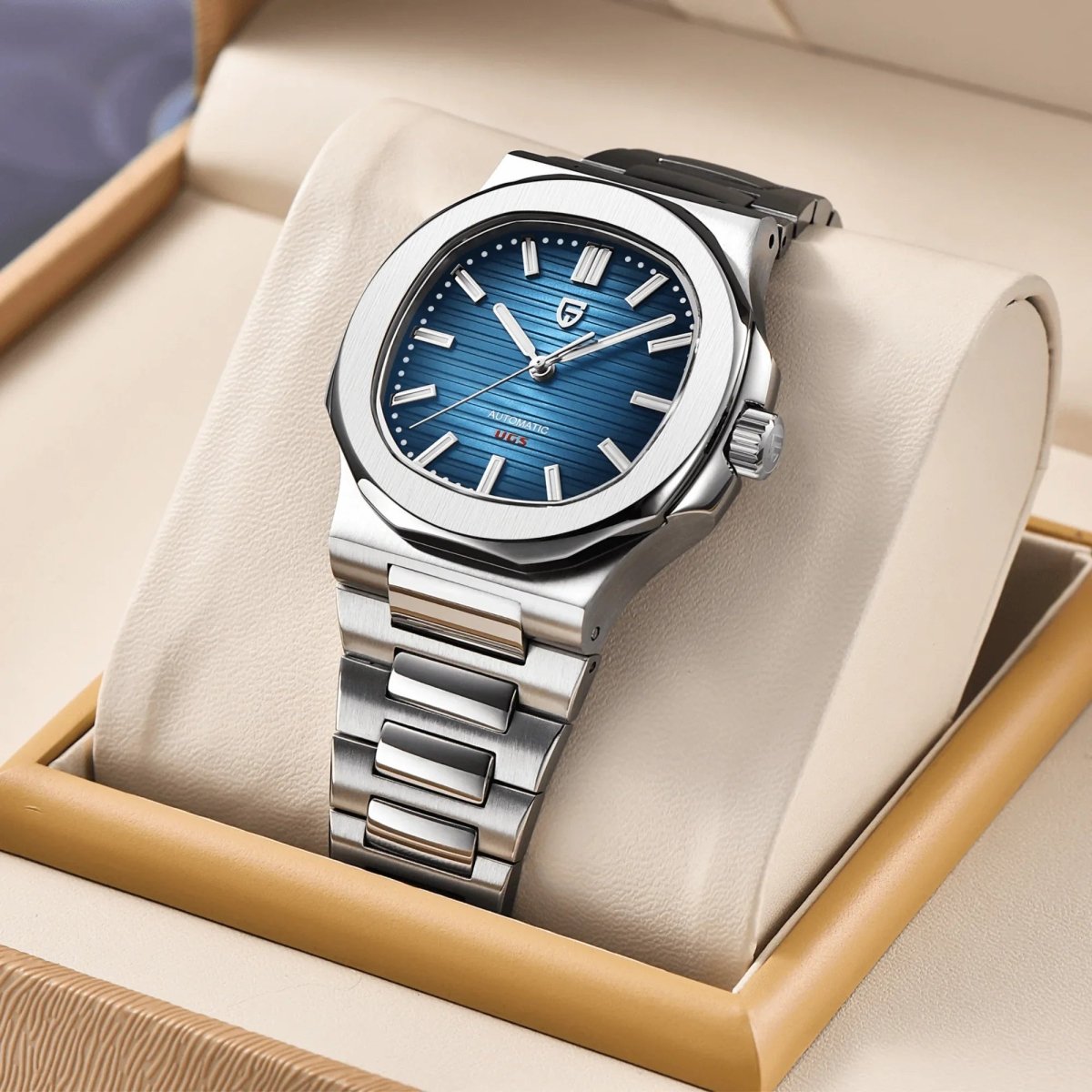 Pagani Design PD-1728 blue dial on stainless-steel bracelet — image 3
