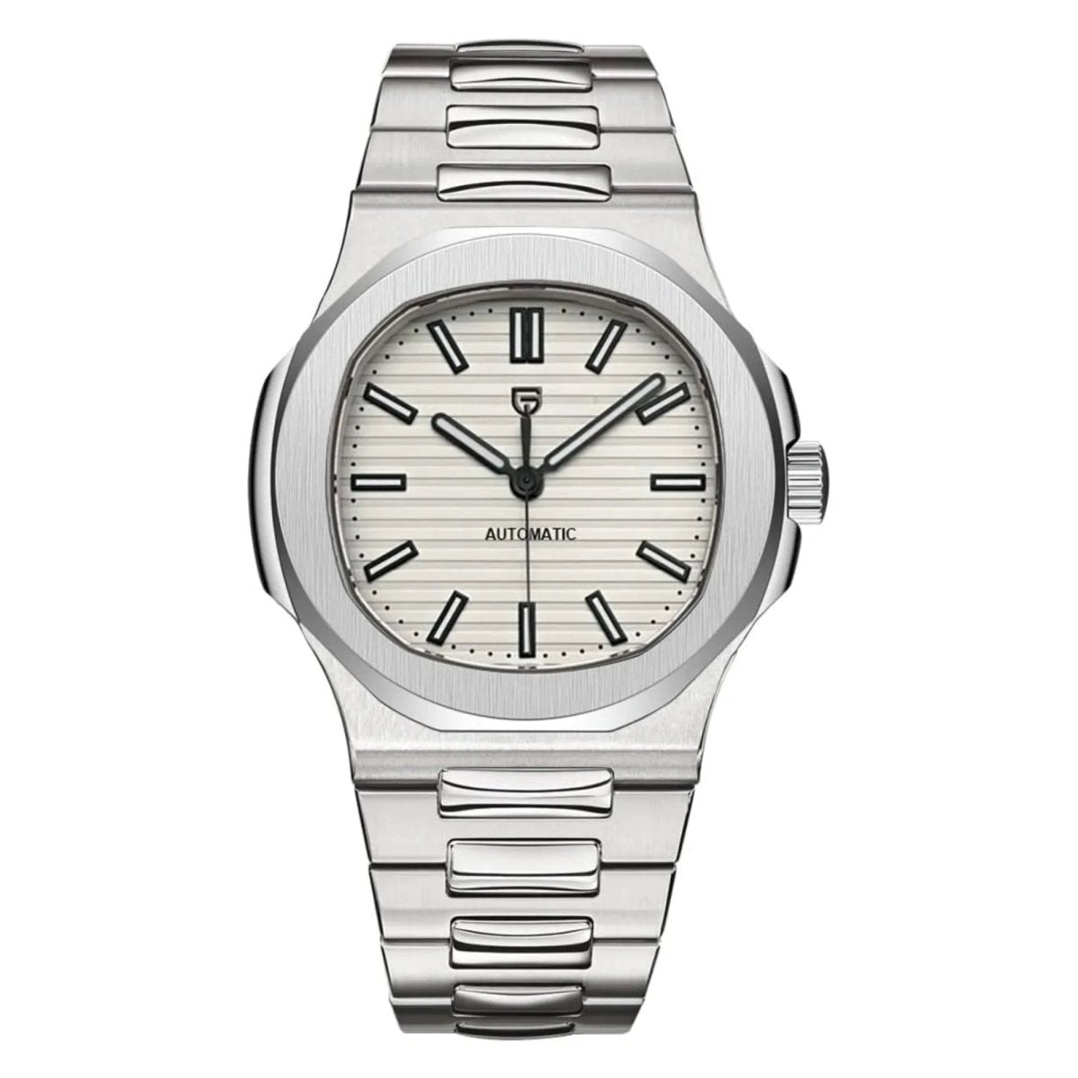 Pagani Design PD-1728 white dial on stainless-steel bracelet — image 1