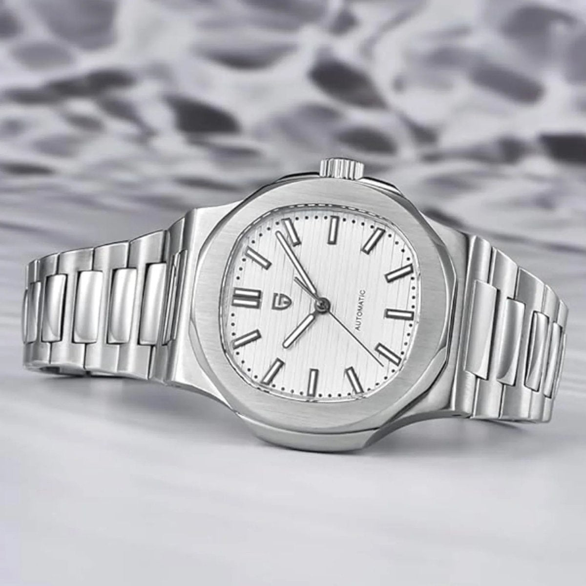 Pagani Design PD-1728 white dial on stainless-steel bracelet — image 3