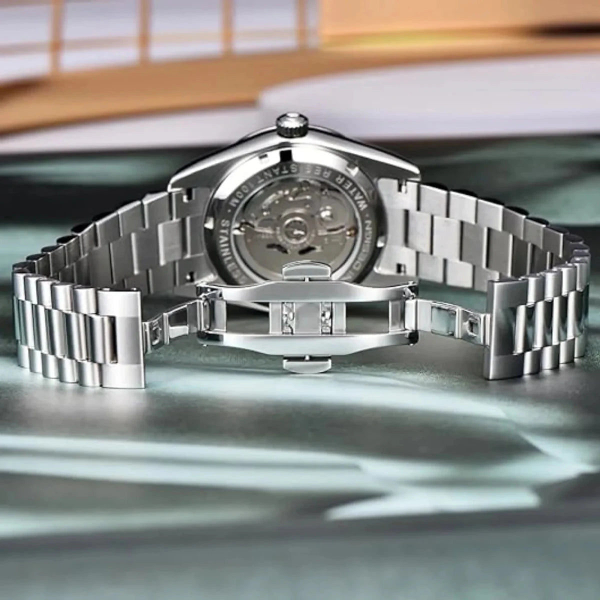 Pagani Design-Pagani Design PD-1783 Day-Date Sky Blue Dial Jubilee Bracelet Men's Watch-Wristbear-9