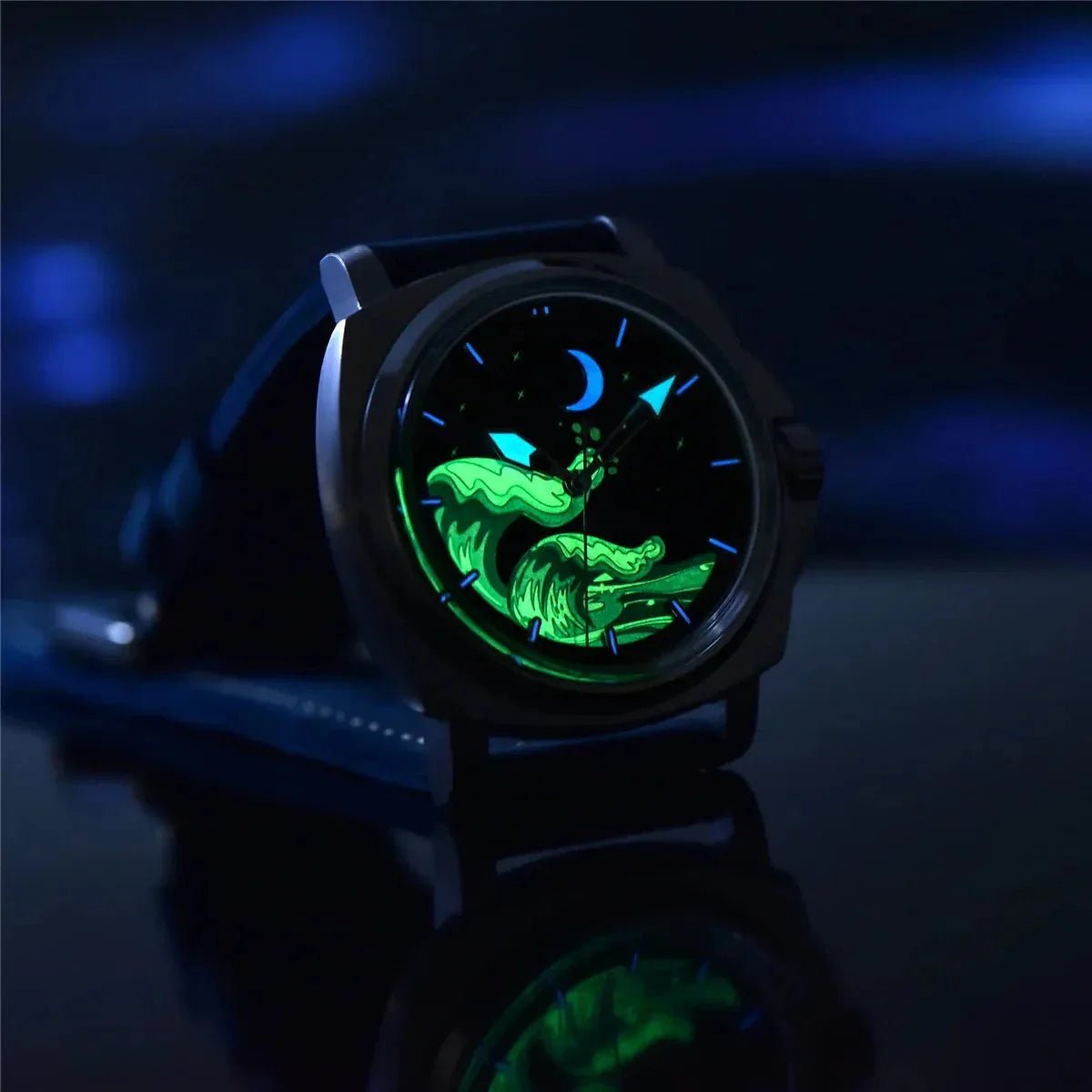 Pagani Design-Pagani Design PD-YS014 Automatic Green Dial Leather Strap Men's Watch-Wristbear-4