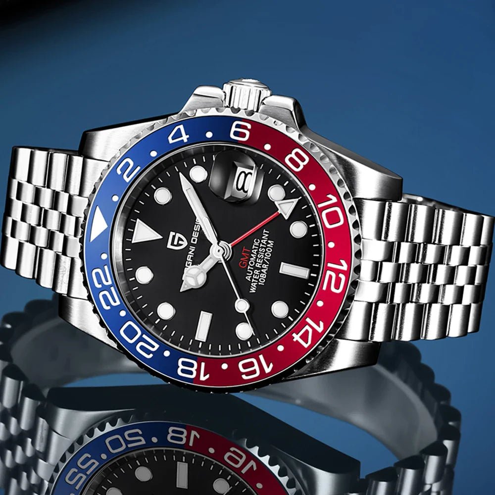 Pagani Design-Pagani Design "Pepsi" PD-1662 Mechanical (Automatic) Black-Wristbear-6