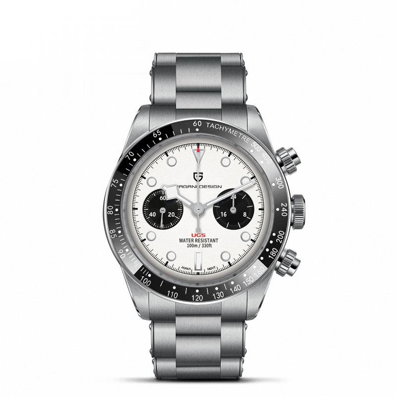Pagani Design Black Bay "Panda" PD-1718 Quartz White