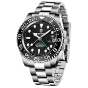 Pagani Design PD-1662 black GMT with stainless steel Oyster bracelet