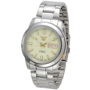 Seiko-Seiko 5 SNKK19J1 Automatic Green Full Lumibrite Dial Stainless Steel Men's Watch-Wristbear-1