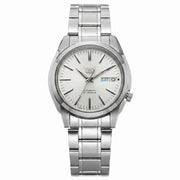 Seiko-Seiko 5 SNKL41J1 Automatic White Dial Made in Japan Stainless Steel Men's Watch-Wristbear-1