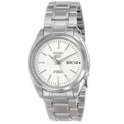 Seiko-Seiko 5 SNKL41K1 Automatic White Dial Stainless Steel Men's Watch-Wristbear-1
