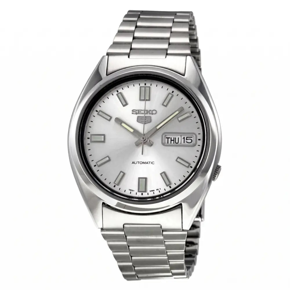 Seiko-Seiko 5 SNXS73K1 Automatic Silver Dial Stainless Steel Men's Watch-Wristbear-1