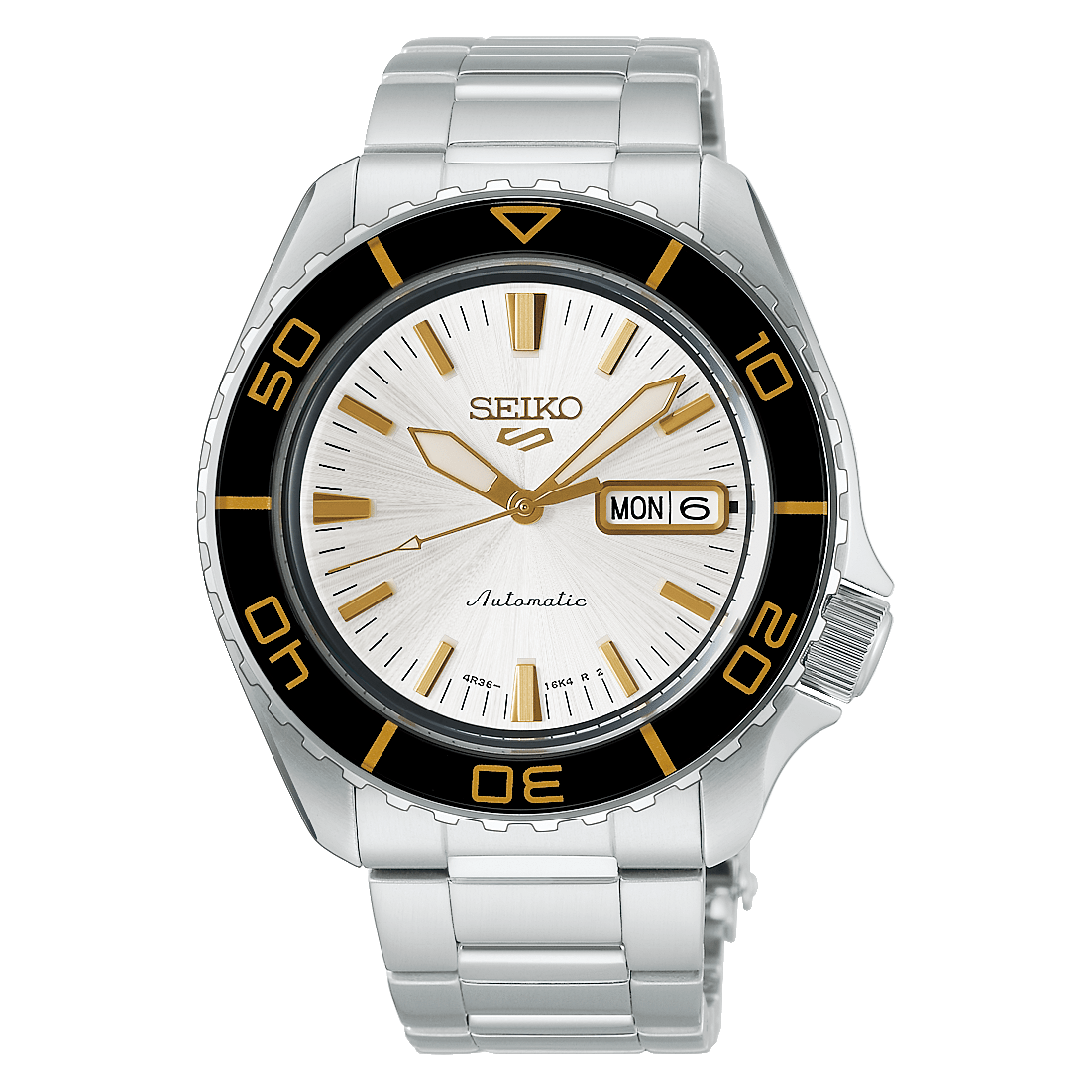 Seiko 5 Sports HDB004K1 SKX Series Automatic Silver Dial Stainless Steel Men's Watch - Wristbear-1