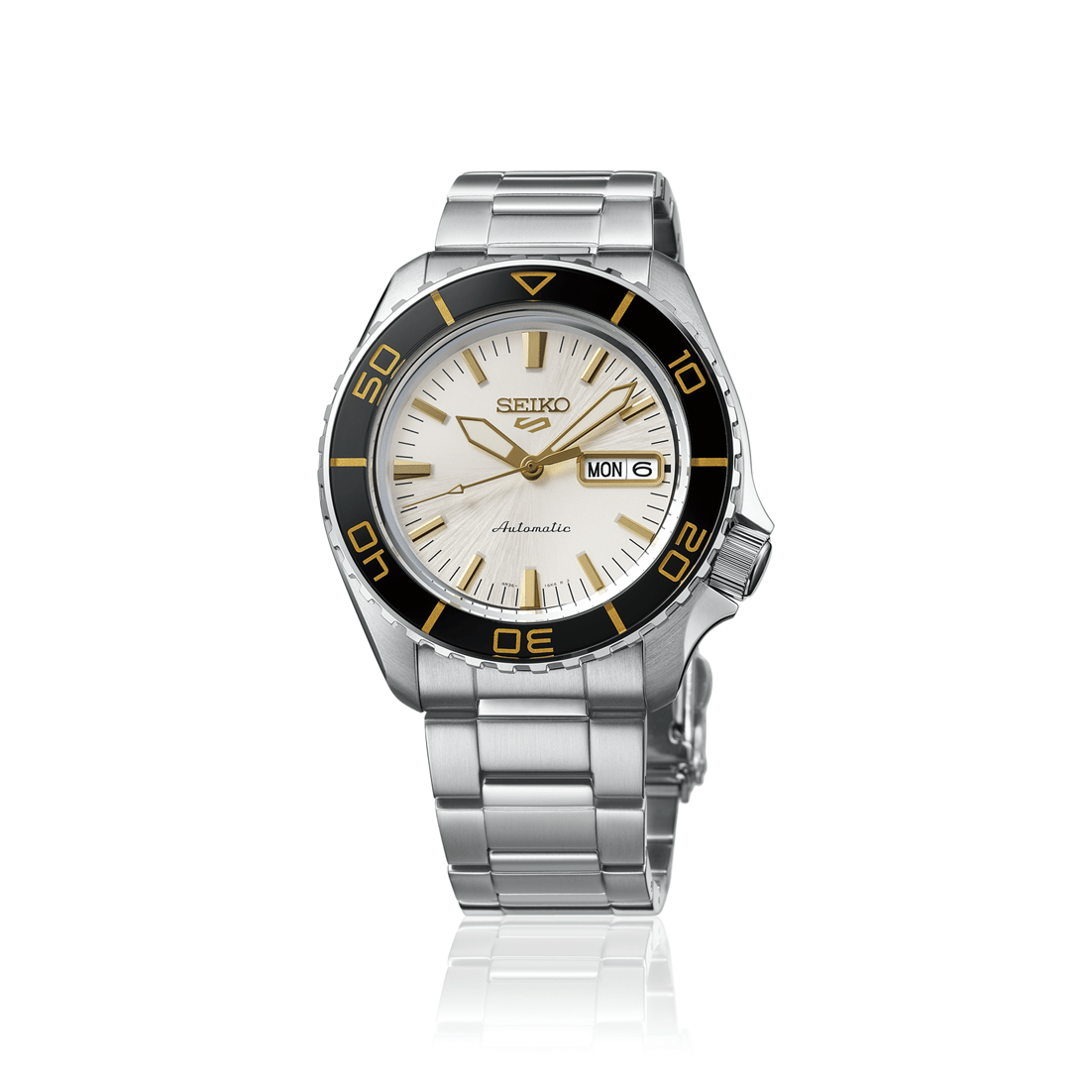 Seiko 5 Sports HDB004K1 SKX Series Automatic Silver Dial Stainless Steel Men's Watch - Wristbear-4