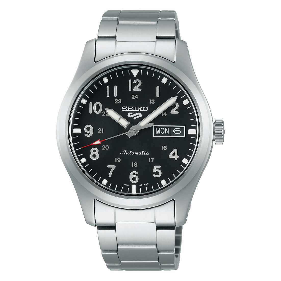 Seiko 5 Sports SRPG27K1 Field Series Automatic Black Dial Stainless Steel Men's Watch - Wristbear-1