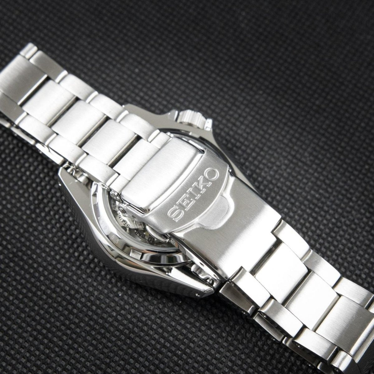 Seiko-Seiko 5 Sports SRPH49K1 Rare Arabic Green Dial Stainless Steel Men's Watch-Wristbear-6