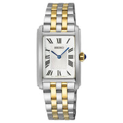 Seiko-Seiko Essentials SWR087P1 Quartz White Dial Two-Tone Stainless Steel Bracelet Women's Watch-Wristbear-1