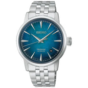 Seiko-Seiko Presage Cocktail Time HCB001J Automatic Blue Dial Stainless Steel Bracelet Men's Watch-Wristbear-1