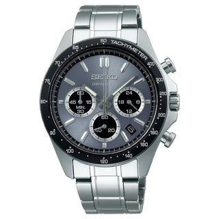 Seiko-Seiko Selection SBTR027 Quartz Chronograph Blue-Gray Dial Stainless Steel Men's Watch-Wristbear-1