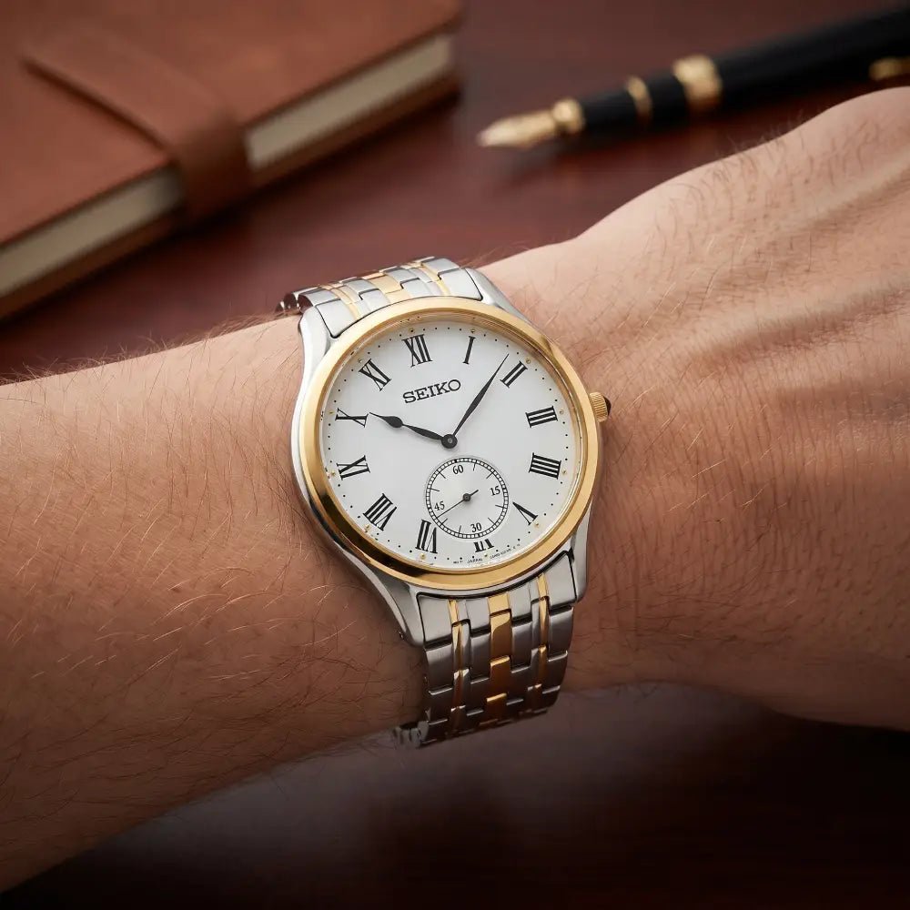 Seiko SRK048P1 Classic Quartz Silver Dial Two-Tone Stainless Steel Men’s Watch – view 2