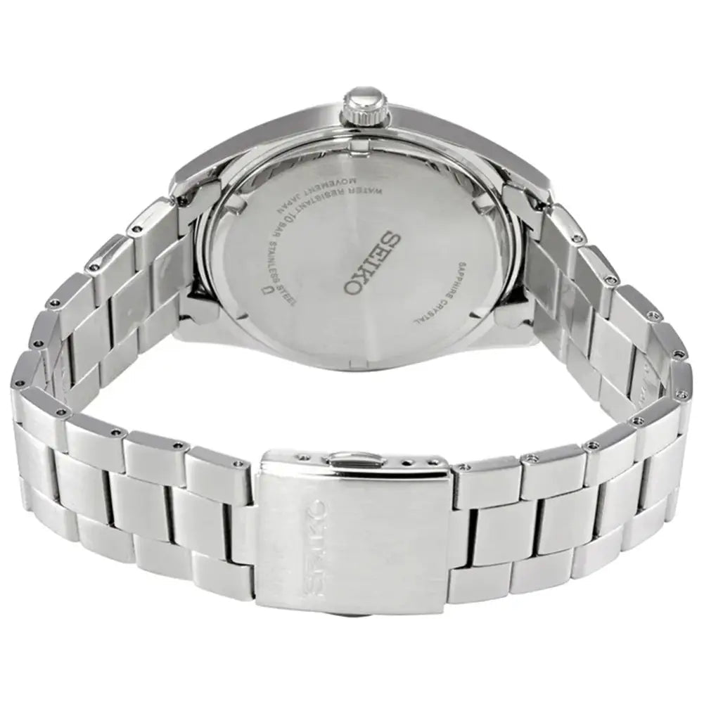 Seiko-Seiko SUR341P1 Quartz Blue Sunray Dial Stainless Steel Men's Watch-Wristbear-3