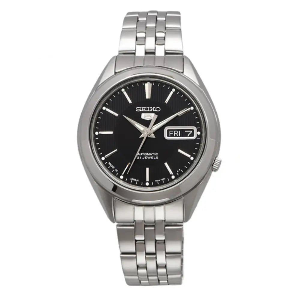 Seiko 5 SNKL23J1 Automatic Black Dial Stainless Steel Men’s Watch - shop_name SeikoSNKL23J1