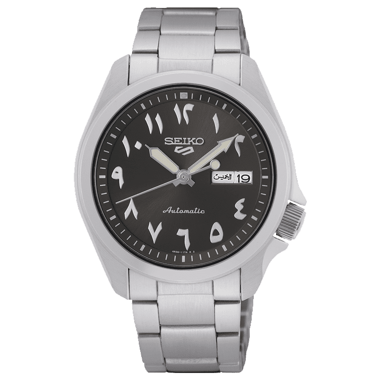 Seiko 5 Sports SRPH47K1 Automatic Grey Arabic Dial Stainless Steel Men’s Watch - shop_name SeikoSRPH47K1