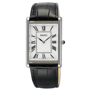 Seiko SWR103P1 Classic Tank-Style Quartz Dress Leather Strap Men's Watch - shop_name SeikoSWR103P1