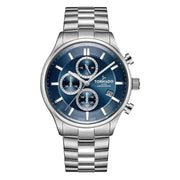 Tornado-TORNADO Celestia Elite T6106B-SBSN Chronograph Quartz Blue Dial Stainless Steel Bracelet Men's Watch-Wristbear-1