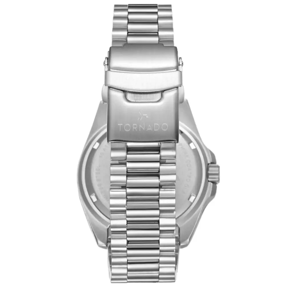 Tornado-TORNADO Lumina T22001-SBSB Analog Quartz Black Dial Stainless Steel Bracelet Men's Watch-Wristbear-6