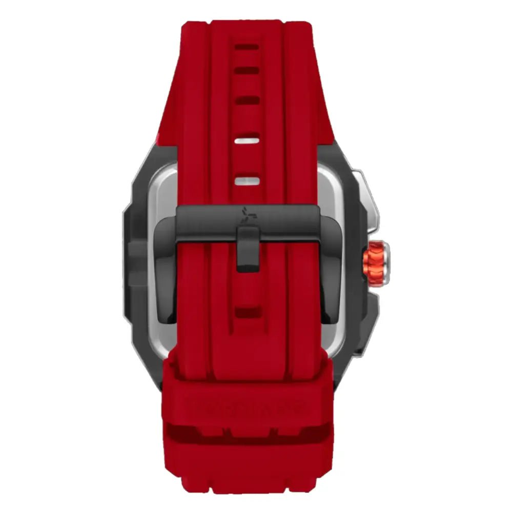 Tornado-TORNADO Xenith Curve T26101-XFRR Multi-Function Quartz Red Dial Red FKM Rubber Strap Men's Watch-Wristbear-5
