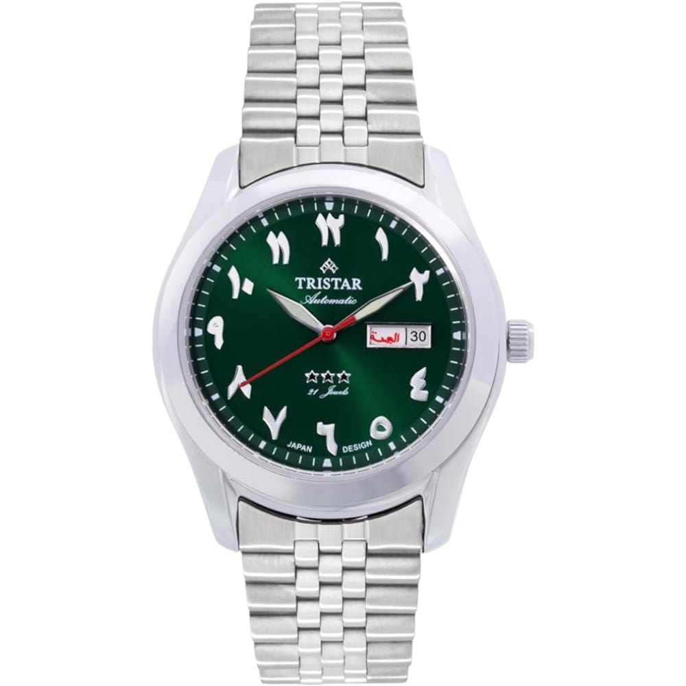 Tristar Arabic Dial BA33GMSSM03 Automatic Green - shop_name TristarBA33GMSSM03