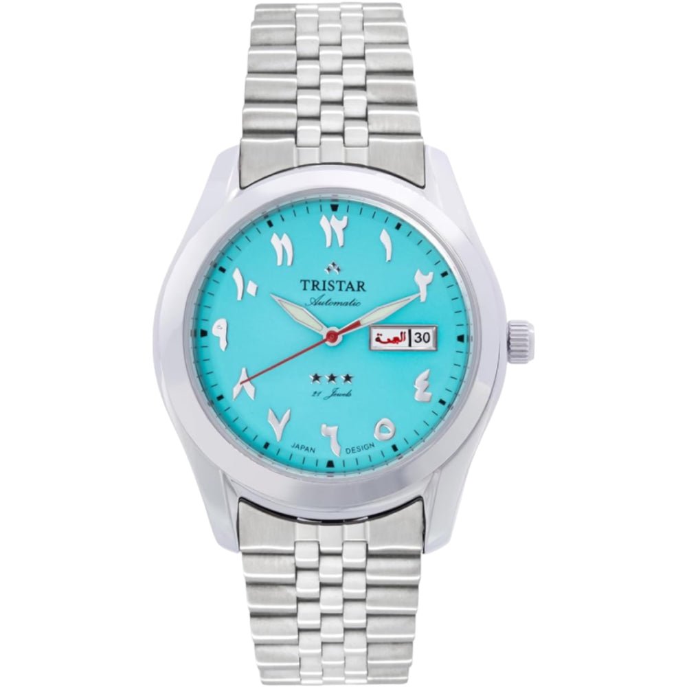 Tristar BA Series "Arabic Dial" BA33NMSSM03 Automatic Turquoise Blue - shop_name TristarBA33NMSSM03