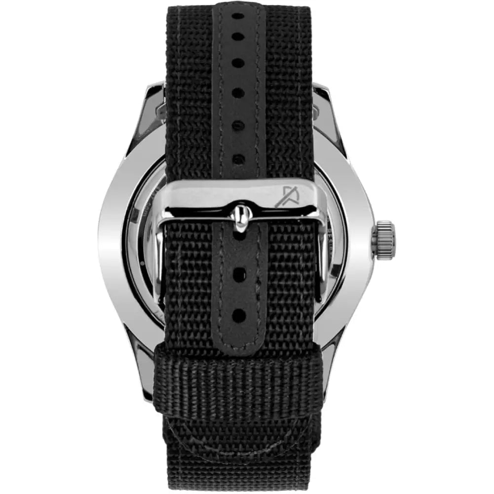 Westar-Westar 80019STN103 Automatic Black Dial Black Textile Strap Men's Watch-Wristbear-4