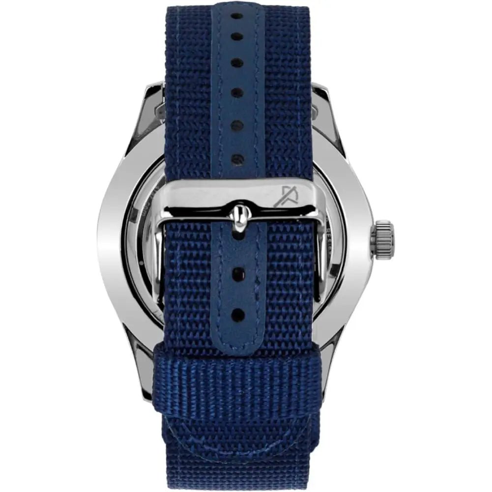 Westar-Westar 80019STN144 Automatic Blue Dial Blue Textile Strap Men's Watch-Wristbear-5