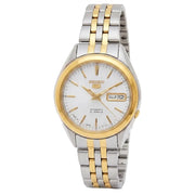 Wristbear-Seiko 5 SNKL24J1 Automatic White Dial Two-Tone Stainless Steel Men's Watch-Wristbear-1